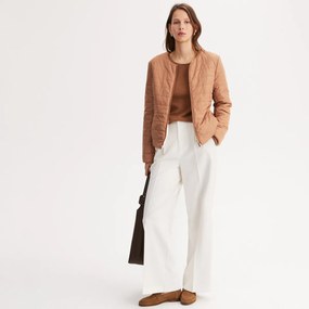 Κοντό καπιτονέ μπουφάν με φερμουάρ