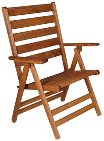 Καρέκλα πτυσσόμενη Klara  από ξύλο οξιάς σε χρώμα κερασί εμποτισμού