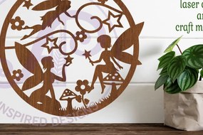 Intra απο ξύλο plywood 3mm-4mm πάχος - Επιγραφή Fairy Wall Art, . Διάνυσμα Δίασταση 40x50 cm INTRAFABR-80506284