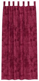 vidaXL Κουρτίνα με κουρτίνες 2 pcs Μπορντό 245 x 140 εκ. Βελούδο