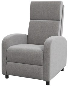 HOMCOM Πολυθρόνα Relax, ανακλινόμενο υποπόδιο, κλίση έως 160°, 64 x 86 x 102 εκ., Γκρι