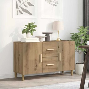 vidaXL Σκευοθήκη Δρυς τεχνίτης 100x36x60 cm Κατασκευασμένο ξύλο