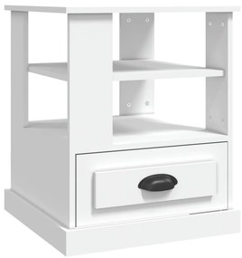 VidaXL Βοηθητικό Τραπέζι Λευκό 50 x 50 x 60 εκ. από Επεξεργασμένο Ξύλο