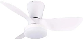 Ανεμιστήρας Οροφής Randers R64412131 Με Φως Led Και Τηλεχειριστήριο Φ76x26cm Dim Led 2500lm 20W White RL Lighting