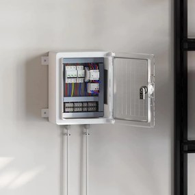 vidaXL Ντουλάπι Ελέγχου Γκρι 32 x 13 x 30 εκ ΑΒΣ Πλαστικό