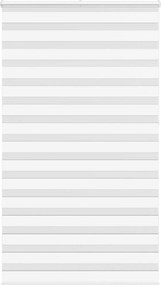 vidaXL Ζέβρα τυφλή Λευκό Πλάτος υφάσματος 125,9 εκ. Πολυεστέρας