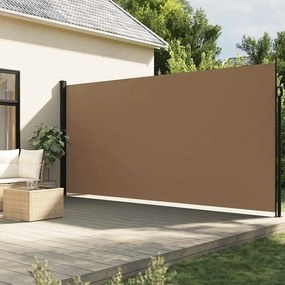 vidaXL Σκίαστρο Πλαϊνό Συρόμενο Taupe 220 x 600 εκ.