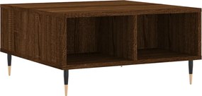 vidaXL Τραπεζάκι Σαλονιού Καφέ Δρυς 60x60x30 εκ. Επεξεργασμένο Ξύλο