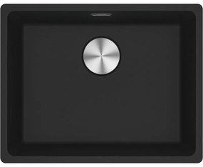 Franke Maris Bowl MRG 210-52 Matt Black Flushmount Γρανιτένιος Νεροχύτης 60cm