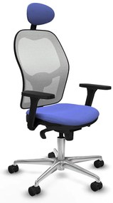 Καρέκλα γραφείου με κεφαλάρι Piqueras y Crespo 3D086N1 Ανοιχτό Μπλε