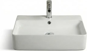 Tema Strata 60 White 61x42 - Επιτραπέζιος &amp; Επιτοίχιος Νιπτήρας