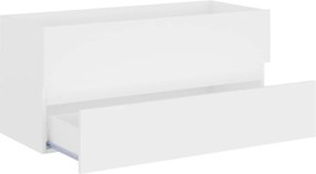 vidaXL Ντουλάπι Μπάνιου με Νιπτήρα Λευκό από Επεξεργασμένο Ξύλο