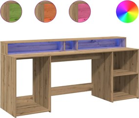 vidaXL Desk Artisan Δρυς 200 x 55 x 91 cm Engineered Wood