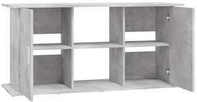 vidaXL Βάση Ενυδρείου Γκρι Σκυροδ. 121x41x58 εκ. Επεξεργασμένο Ξύλο