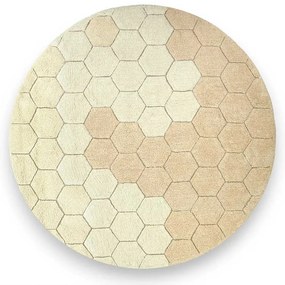 Στρογγυλό Χαλί All Season (Φ140) Lorena Canals Honeycomb Golden