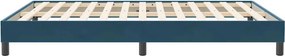 vidaXL Box Spring Κρεβάτι χωρίς στρώμα Σκούρο μπλε Βελούδινο