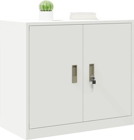 vidaXL Ντουλάπι αποθήκευσης με αποθήκευση Λευκό 80 x 40 x 70 εκ