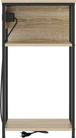 vidaXL Κομοδίνο Δρύς Sonoma 41 x 28 x 76 εκ. Επεξεργασμένο ξύλο