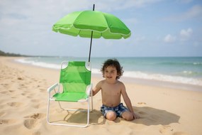 Παιδική πτυσσόμενη καρέκλα camping με ομπρέλα - 1047 - 241712 - Green