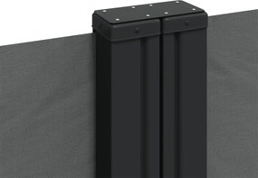 vidaXL Σκίαστρο Πλαϊνό Συρόμενο Ανθρακί 120 x 1000 εκ.