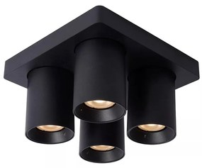 Φωτιστικό Οροφής Lucide 09929-20-30 NIGEL Μαύρο Ματ (Black Mat) 2200 K