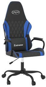 vidaXL Καρέκλα Gaming Μαύρο/Μπλε από Συνθετικό Δέρμα