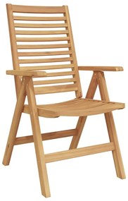 vidaXL Σέτ φαγητού για κήπο 7 pcs Καφέ Μασίφ ξύλο teak