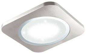 Πλαφονιέρα Led 97664 Silver Puyo-S Eglo Μέταλλο,Πλαστικό