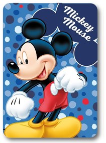 Κουβέρτα Βρεφική Fleece Disney Home Mickey 28 Blue DimCol Cradle 100x140cm Πολυέστερ