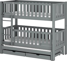 AGATA 80x180 grey bunk bed Lano Furniture