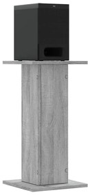 vidaXL Βάσεις Ηχείων 2 Τεμ. Γκρι Sonoma 30x30x60εκ. Επεξεργασμένο Ξύλο