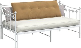 vidaXL Μαξιλάρι Πλάτης Καφέ 140 x 50 cm Υφασμάτινο Κορντουρά