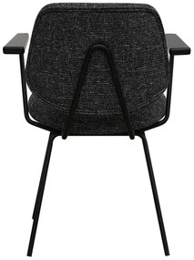 Sofia Dining Chair with Armrests Black
