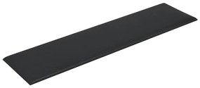 vidaXL Πάνελ Τοίχου 12 τεμ. Μαύρα 60x15 εκ. 1,08 μ² Συνθετικό Δέρμα