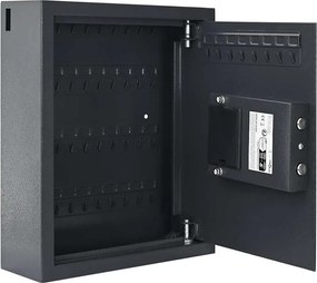 vidaXL Ψηφιακό Ασφαλές Σκούρο γκρι 30 x 10 x 36,5 εκ. Ατσάλι