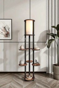 Επιδαπέδιο Φωτιστικό με 6 Ράφια 50x50x140 cm