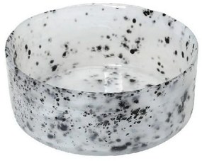 Μπωλ Atlas Οβάλ Alabaster Hor1626K6 11cm White-Grey Espiel Glass