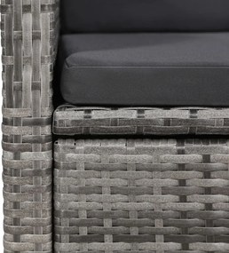 vidaXL Σετ Τραπεζαρίας Κήπου 5 Τεμαχίων Γκρι