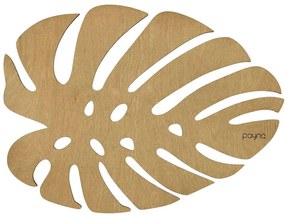 Σουπλά Monstera (Σετ 4Τμχ) 790PYN1121 36x36cm Honey Hermia Ξύλο