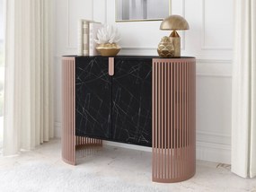 Μπουφές Fikoli II-Μαύρο Μάρμαρο - Χάλκινο