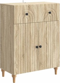 vidaXL Πλαϊνό γραφείο Sonoma Δρυς 66 x 34,5 x 90 εκ Επεξεργασμένο Ξύλο
