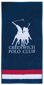 Πετσέτα Θαλάσσης 3866 Blue-White-Red Greenwich Polo Club Θαλάσσης 90x180cm 100% Βαμβάκι