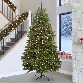 vidaXL Τεχνητό Χριστουγεννιάτικο Δέντρο 300 cm 300 LED Θερμό λευκό