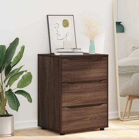 vidaXL Ντουλάπι αποθήκευσης Καφέ δρυς 60 x 48 x 81 εκ