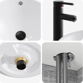 vidaXL Σετ Επίπλων Μπάνιου 4 pcs Γκρι Sonoma
