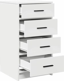 vidaXL Πλαϊνό γραφείο Λευκό 40 x 41 x 75 εκ Επεξεργασμένο ξύλο