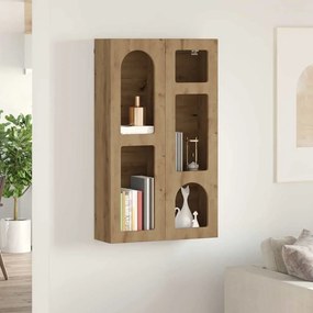 vidaXL Κρεμαστό ντουλάπι με ράφι ELST Artisan Oak 59 x 20 x 100 εκ