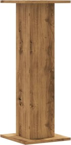 vidaXL Βάσεις Φυτών 2 τεμ. Αρτισιανή Δρυς 30x30x80 εκ. Επεξ. Ξύλο