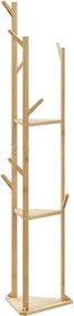 vidaXL Βάση για Ρούχα με Γάντζους και Ράφια 39x33x166 εκ. από Μπαμπού
