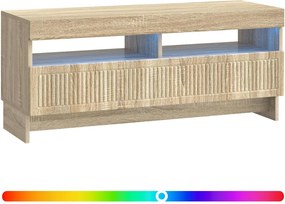 vidaXL Ντουλάπα LED Τηλεόρασης Sonoma Δρυς Επεξεργασμένο Ξύλο